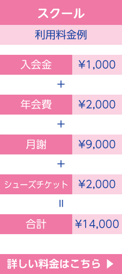 スクール 利用料金例